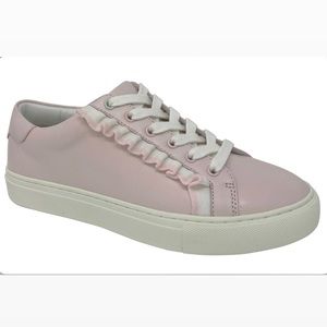 Tory Burch sport women Ruffle Sneaker, Pink/White, size 6.5